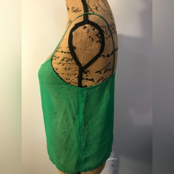 Chiffon by American Apparel | Sheer Green XS Lightweight Cami - Picture 3 of 4
